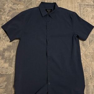 BYLT Basics Men’s Vista SS Navy Button Up Shirt
